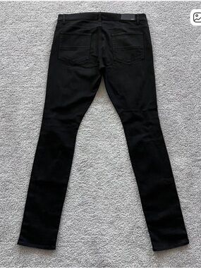 AMIRI Men's Black Skinny Jeans - Tapered Back View